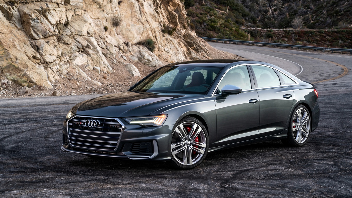 audi, gebirge a6, 2020, s6, us-version, vorne