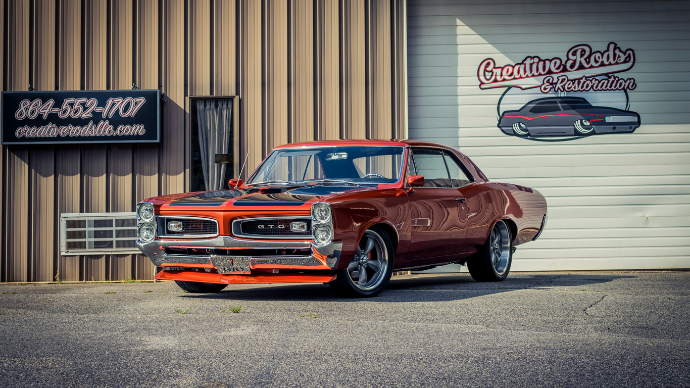 pontiac, gto, 1967, orange