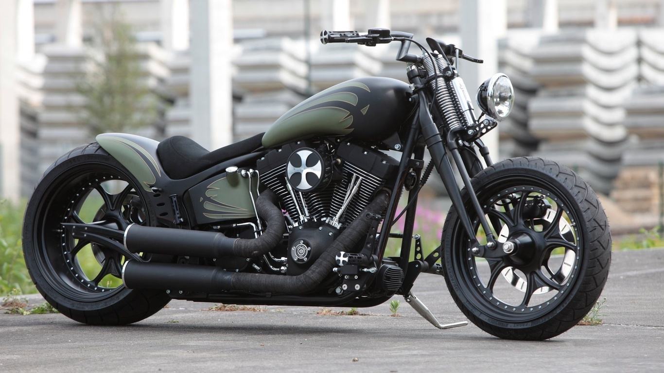 harley davidson, custom, thunderbike