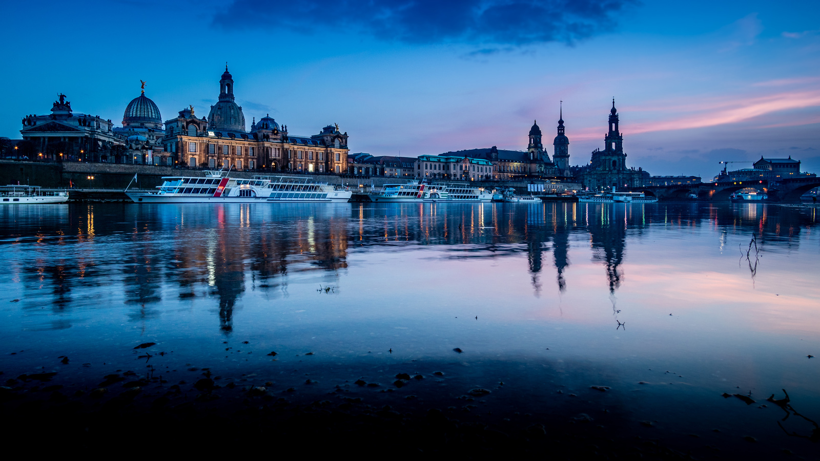 dresden, 4k, sunset, cityscapes, german cities, germany, dresden skyline, cities of germany