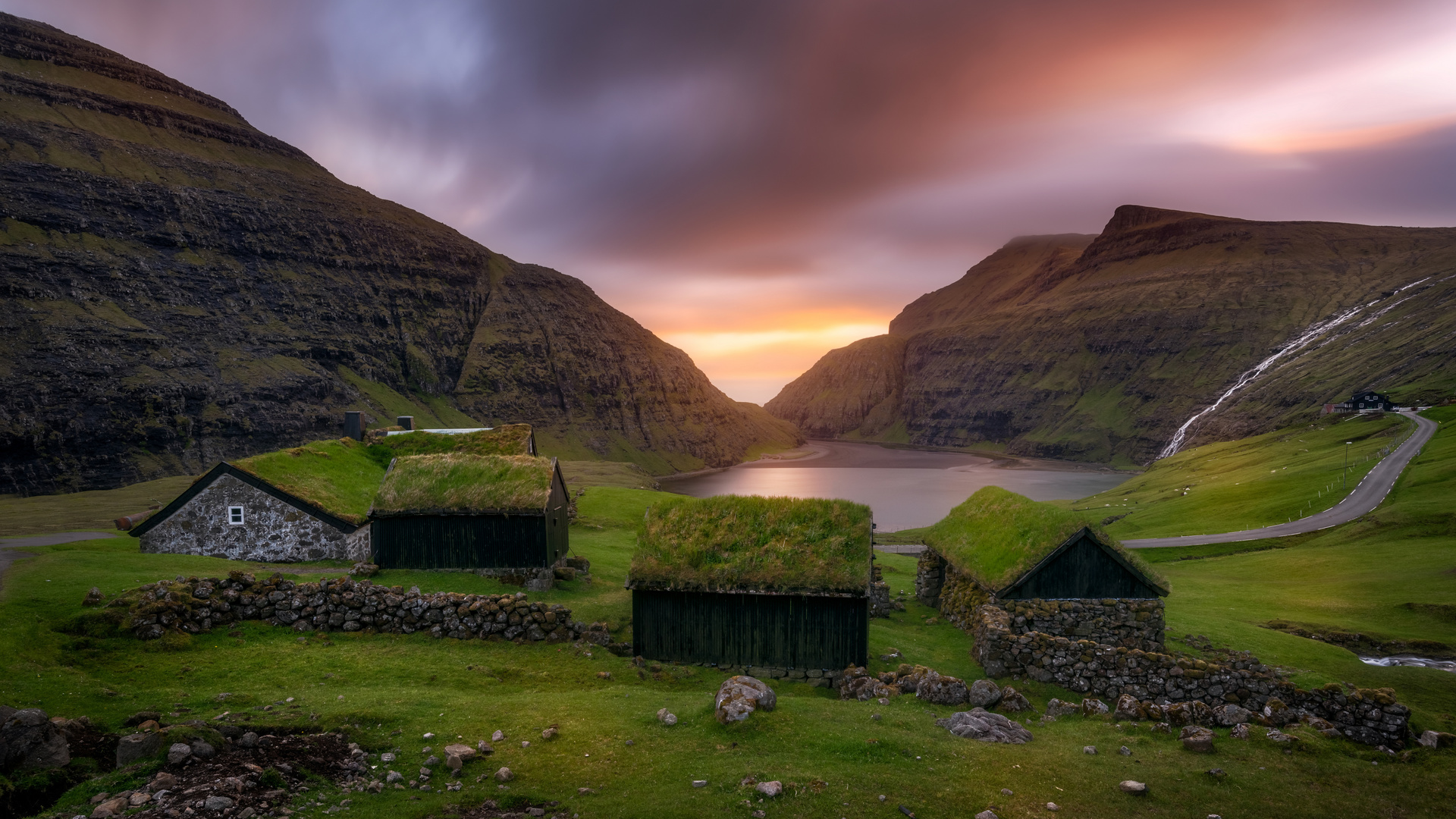 , , , saksun, faroe, islands, , 