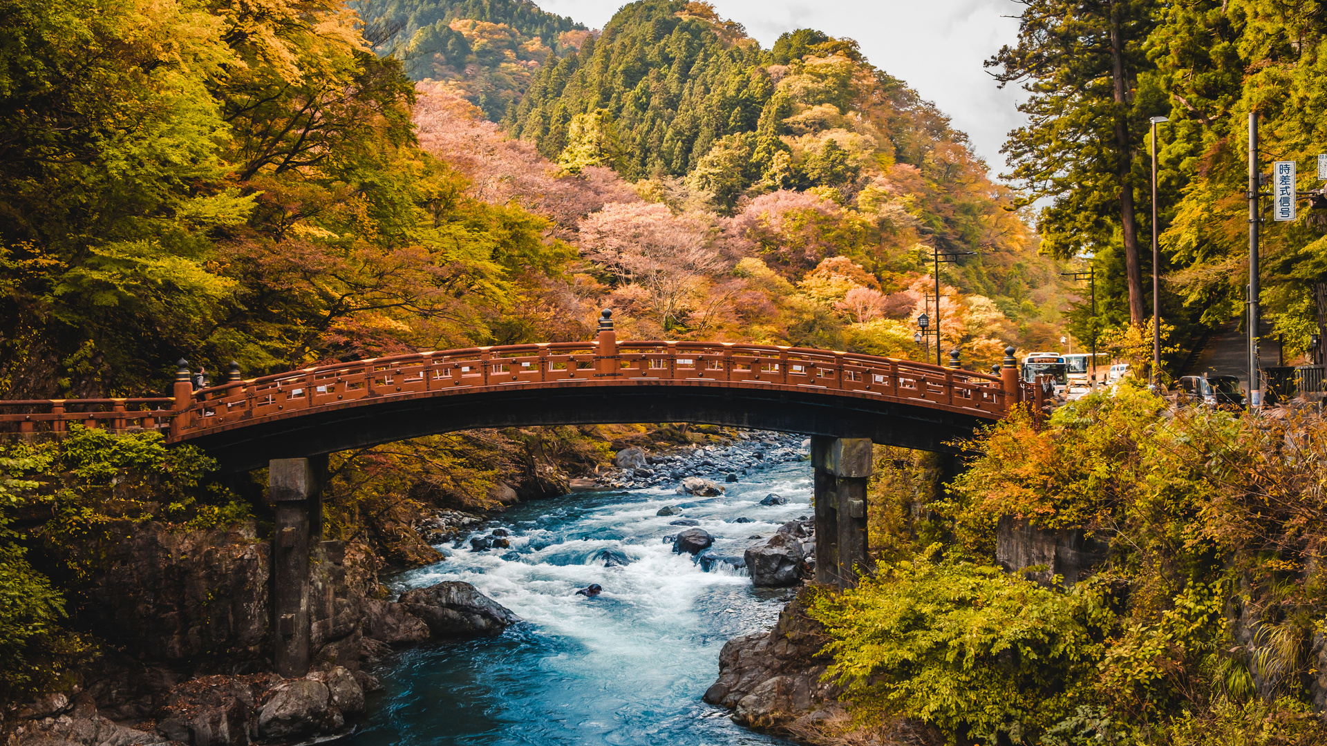 , , , , , shinkyo bridge nikko daiya river, 