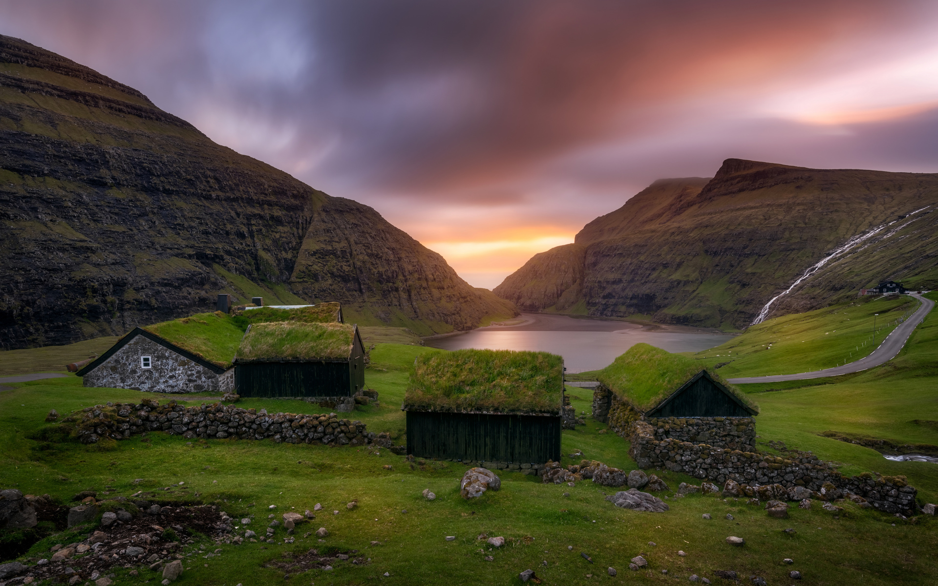 , , , saksun, faroe, islands, , 