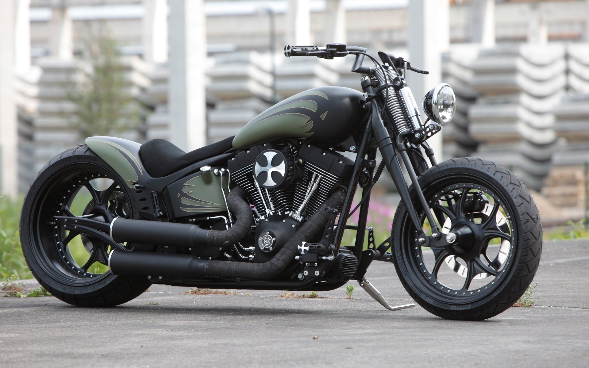 harley davidson, custom, thunderbike