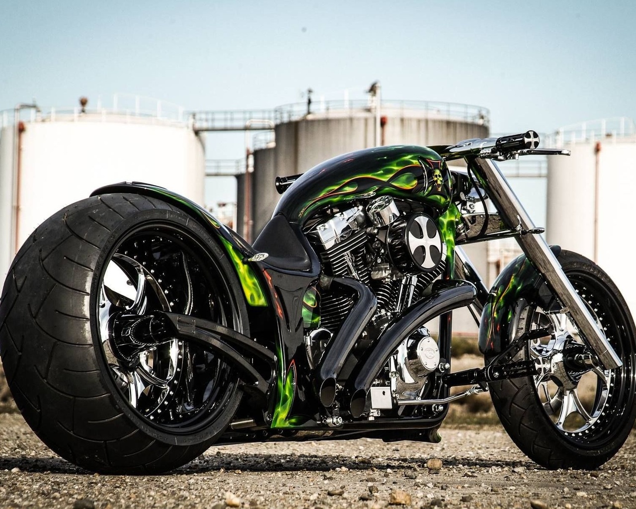 harley davidson, custom, thunderbike