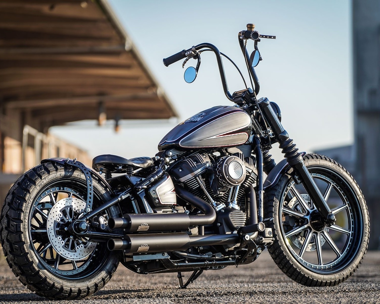 harley davidson, custom, thunderbike, street crosser