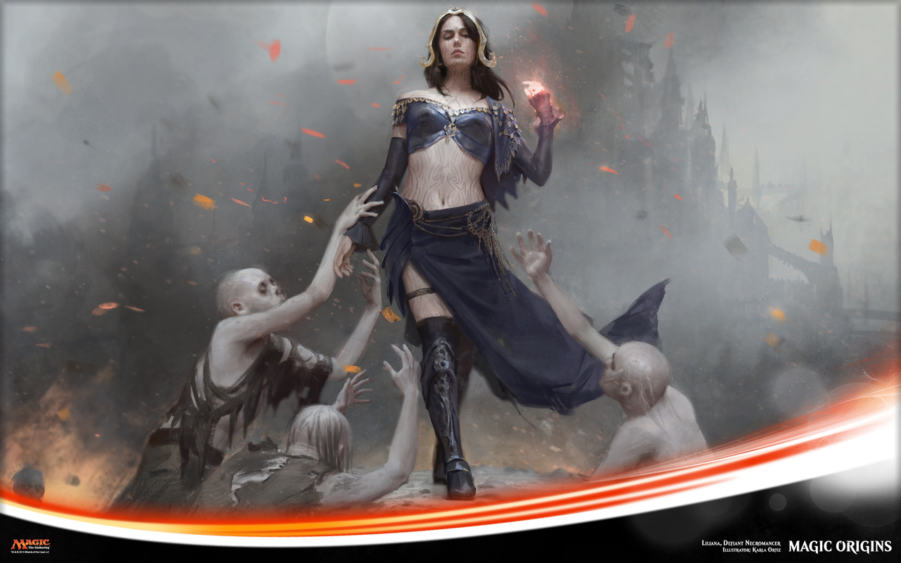 liliana defiant necromancer, karla ortiz, , 