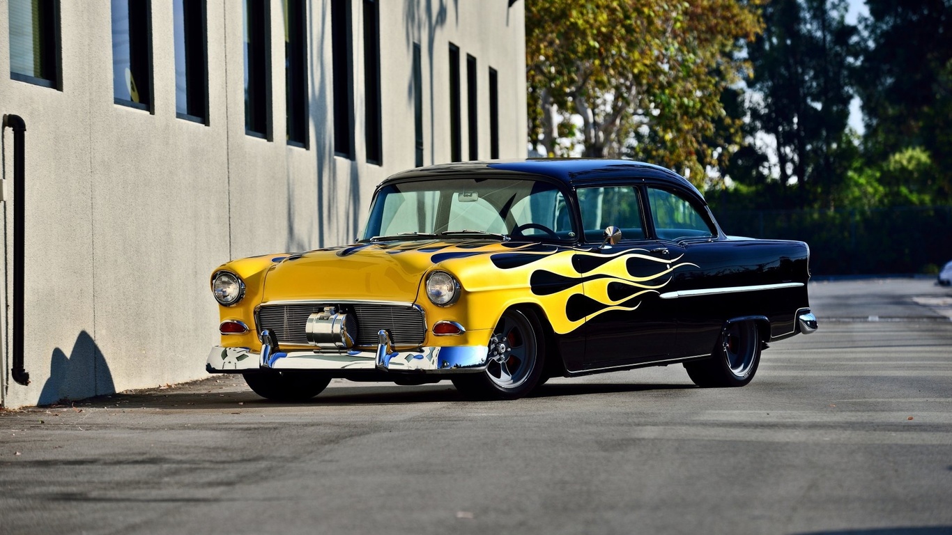 chevrolet, bel air, 1955, custom