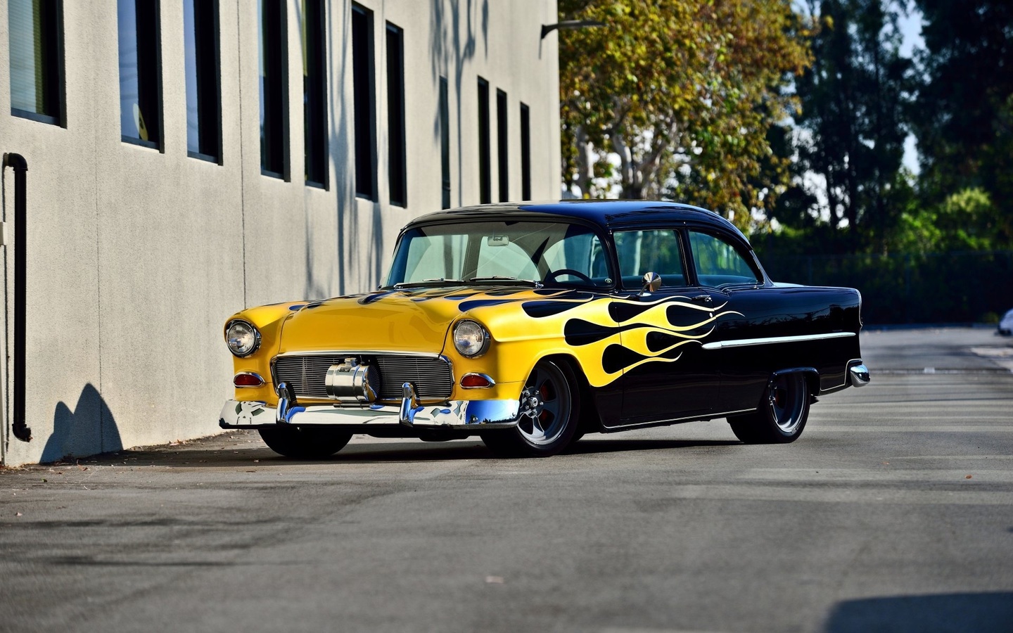 chevrolet, bel air, 1955, custom