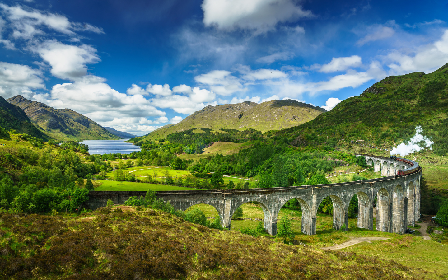 , , , , , , glenfinnan, lochaber, steam train, , 