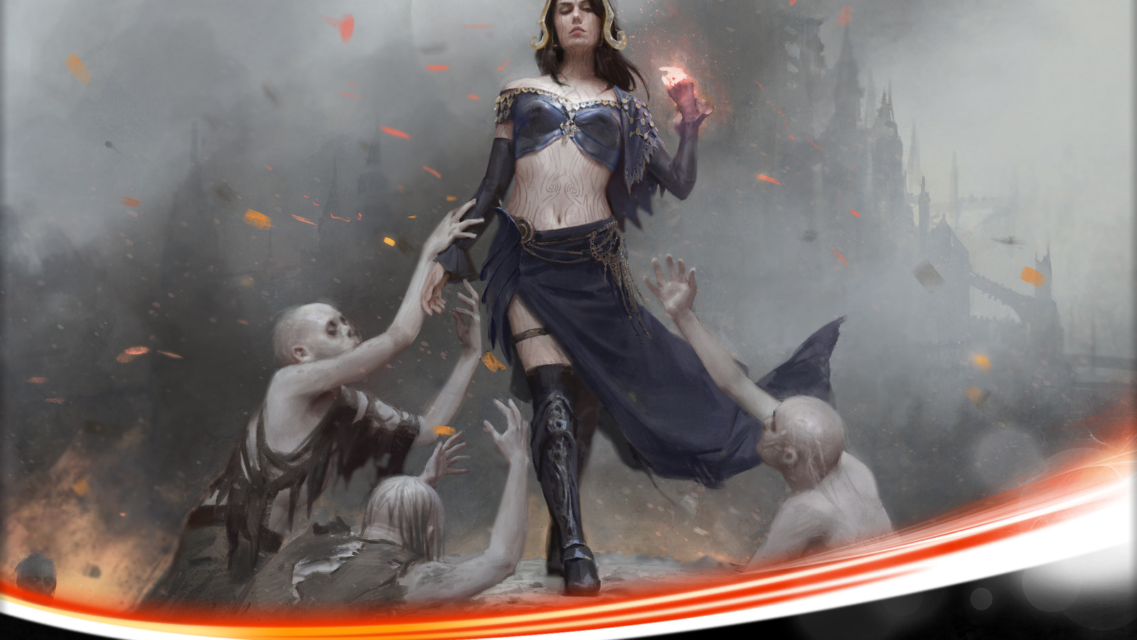 liliana defiant necromancer, karla ortiz, , 