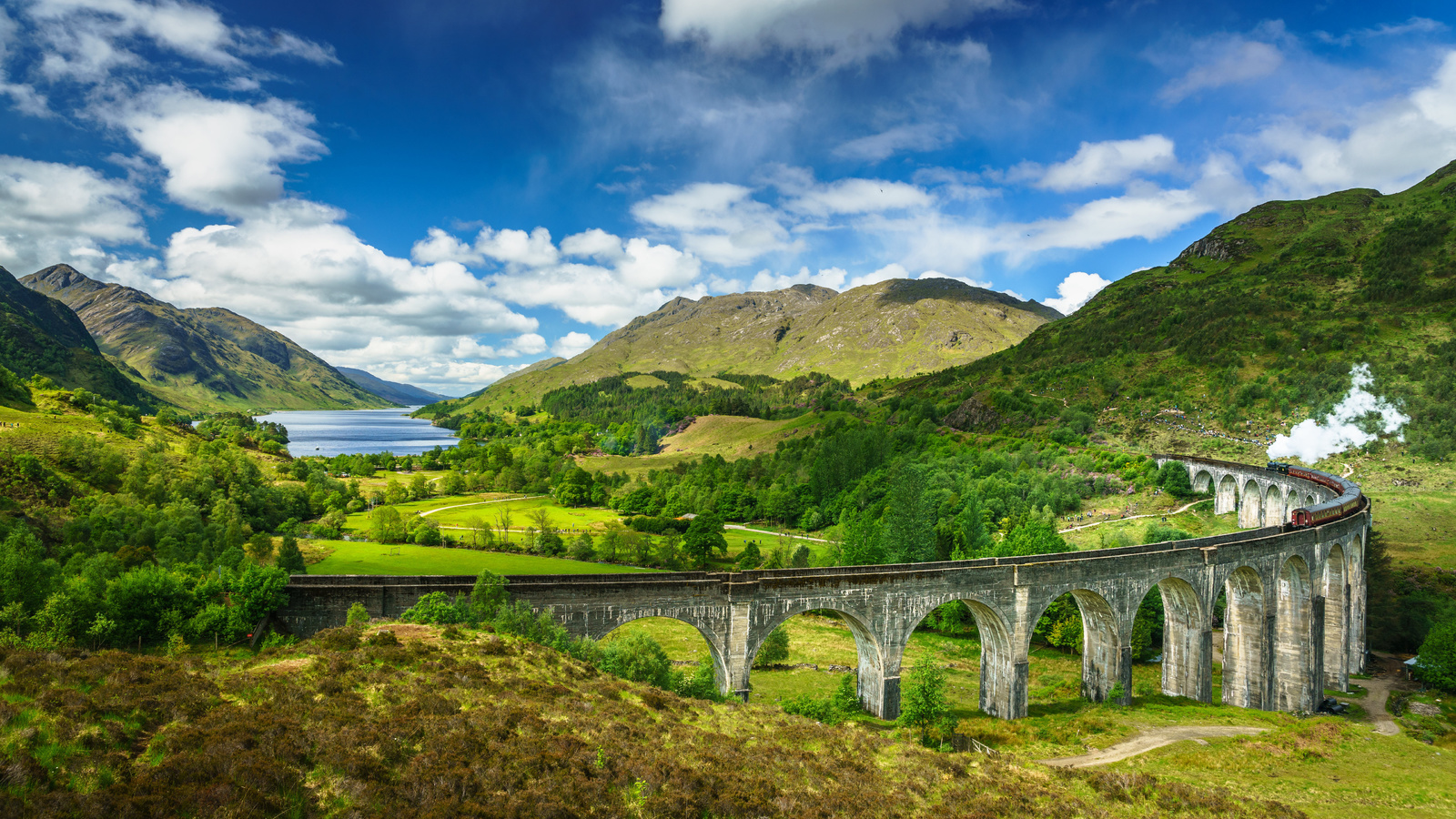 , , , , , , glenfinnan, lochaber, steam train, , 