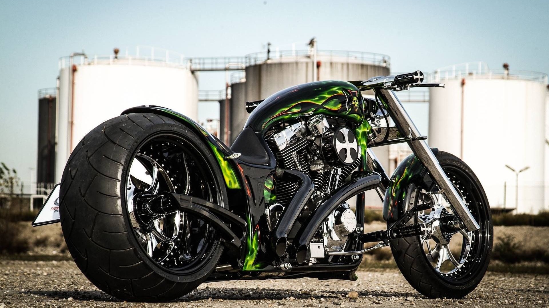 harley davidson, custom, thunderbike