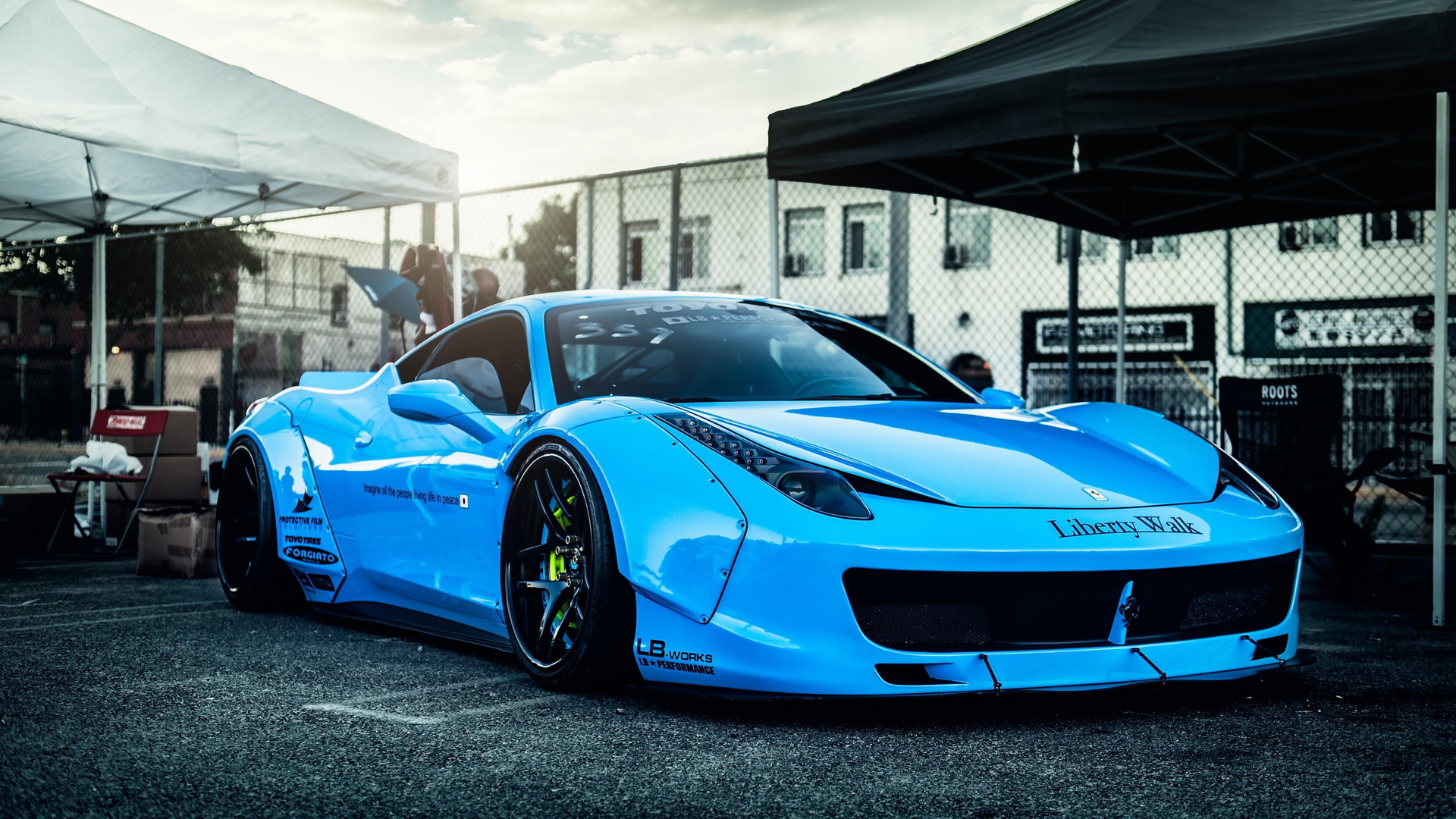 blue, car, ferrari, 458, vehicle, sports car, supercar