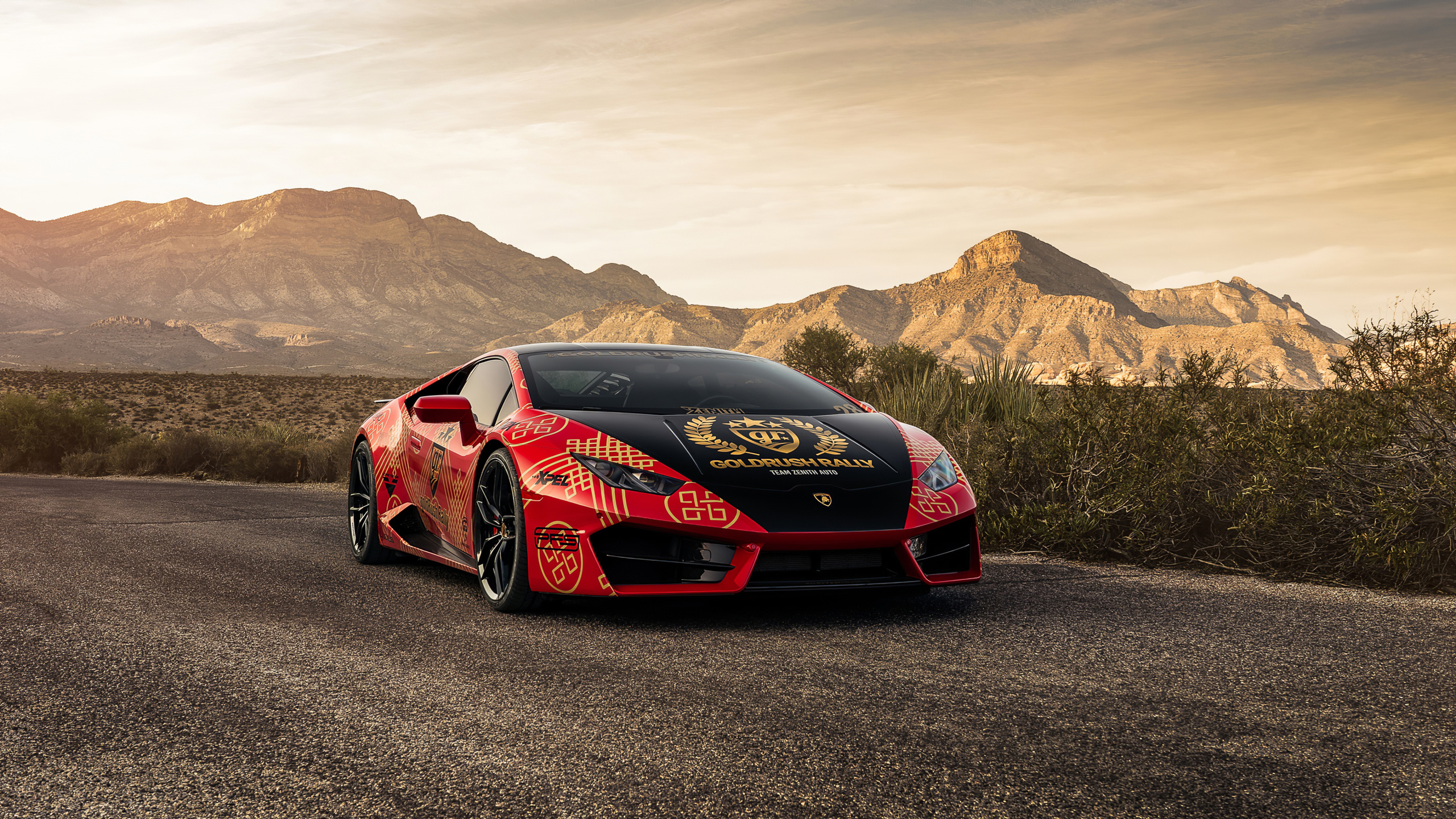 lamborghini, huracan, red