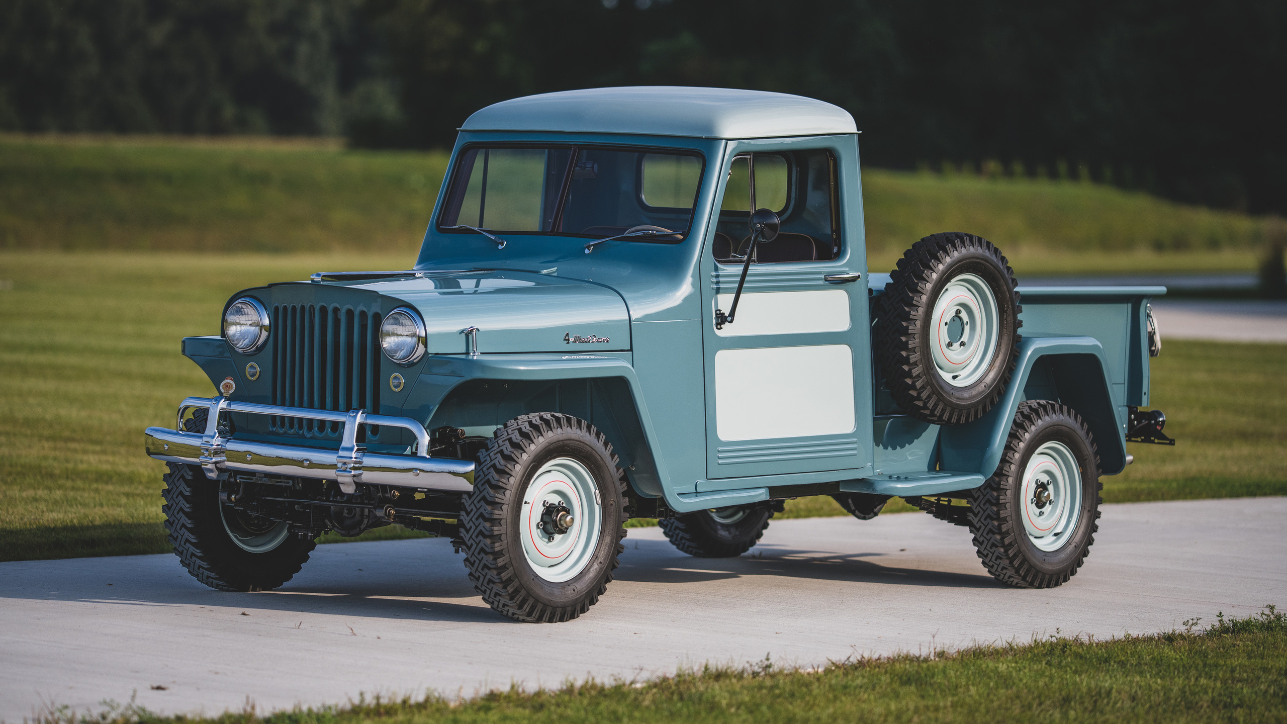 jeep, pickup, truck, retro, cars, 1948