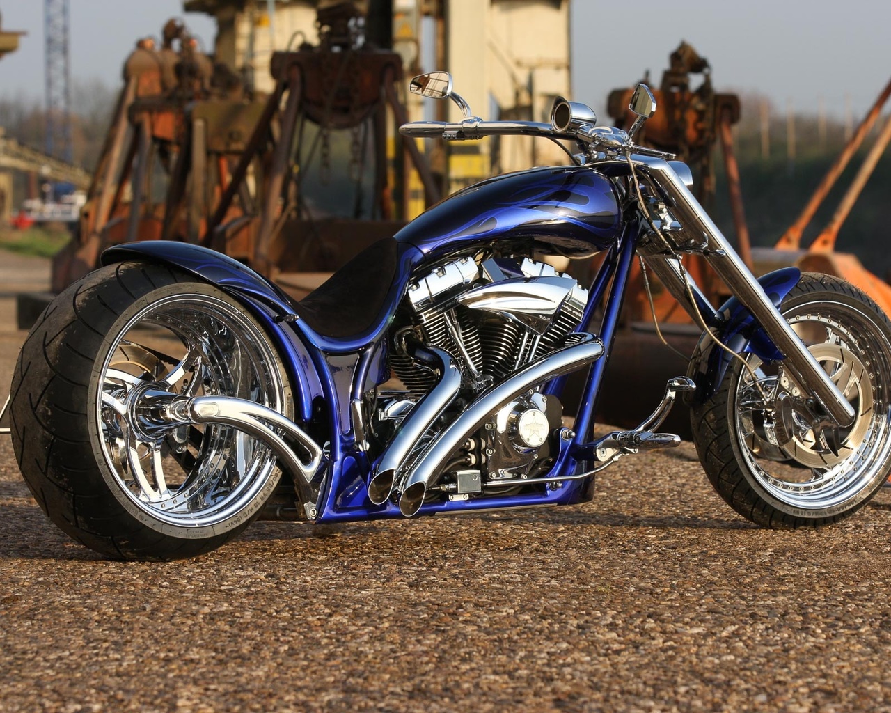 harley davidson, custom, thunderbike