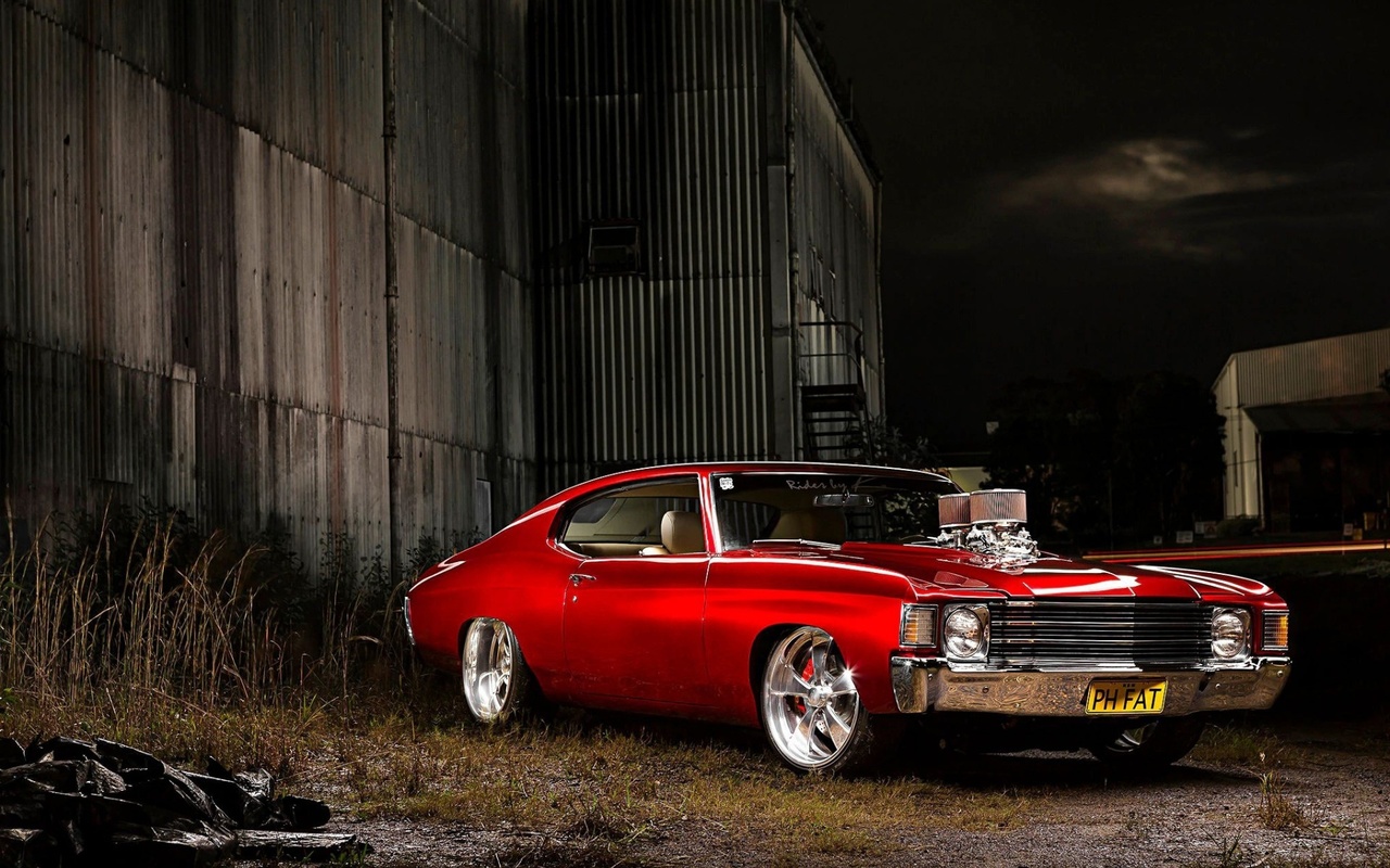 chevrolet, chevelle, custom, ,,