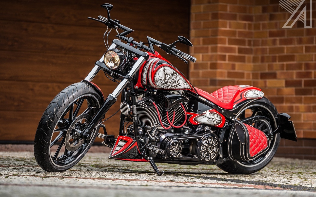 harley davidson, custom, thunderbike