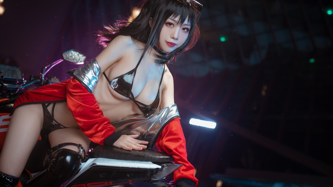 azur lane, race, queen, taihou, cosplay, 