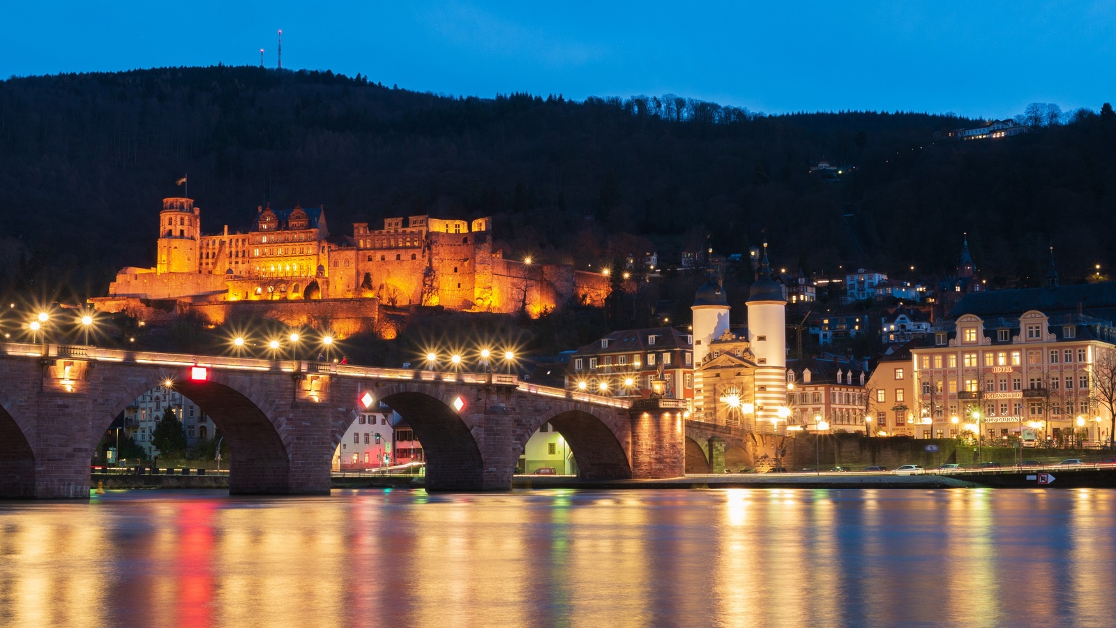 , , , heidelberg, neckar river, , 