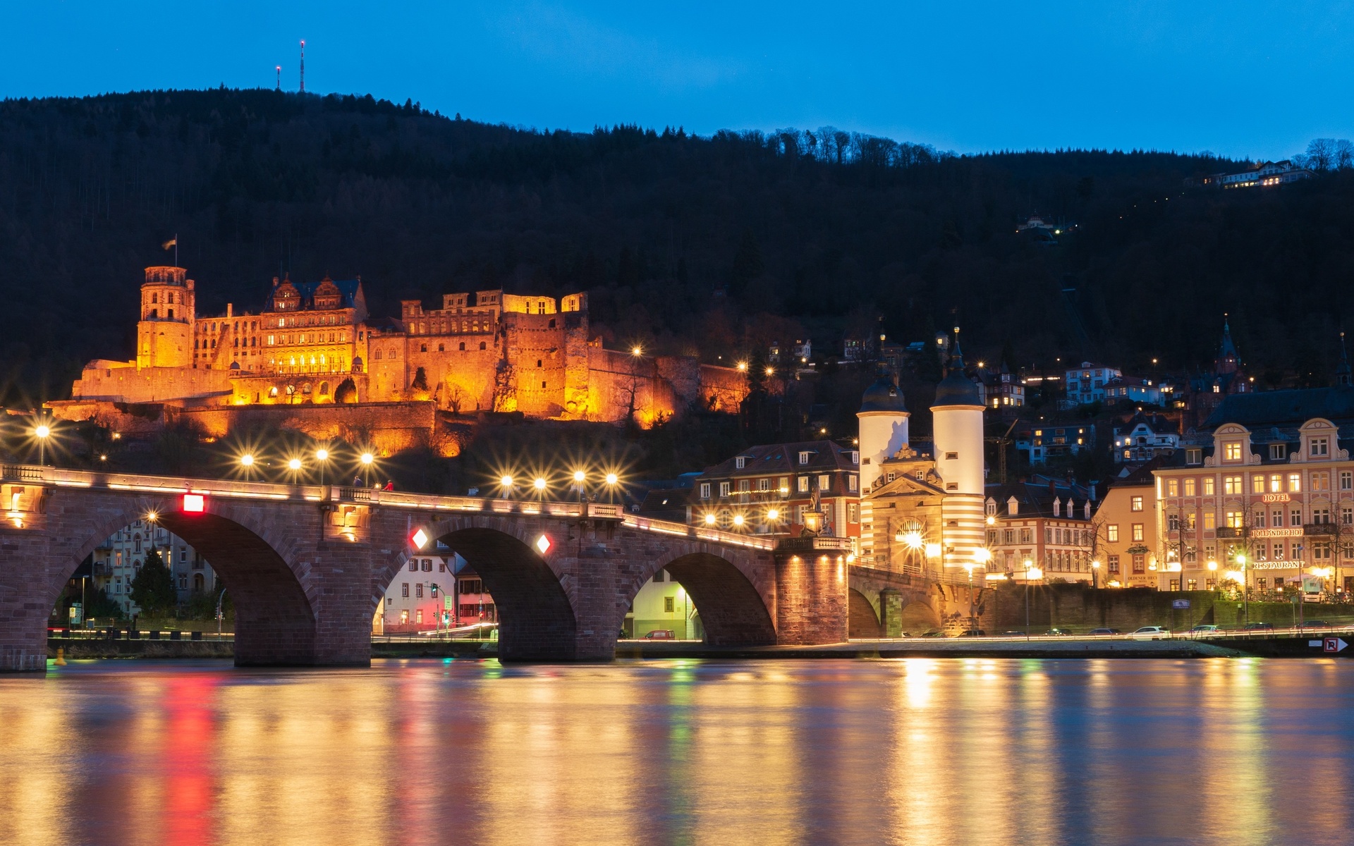 , , , heidelberg, neckar river, , 