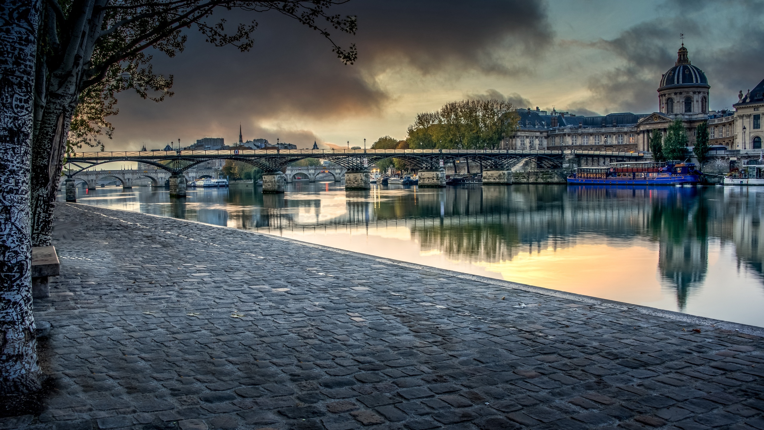 , , , quartier louvre, aurore sur le pont des arts, , , 