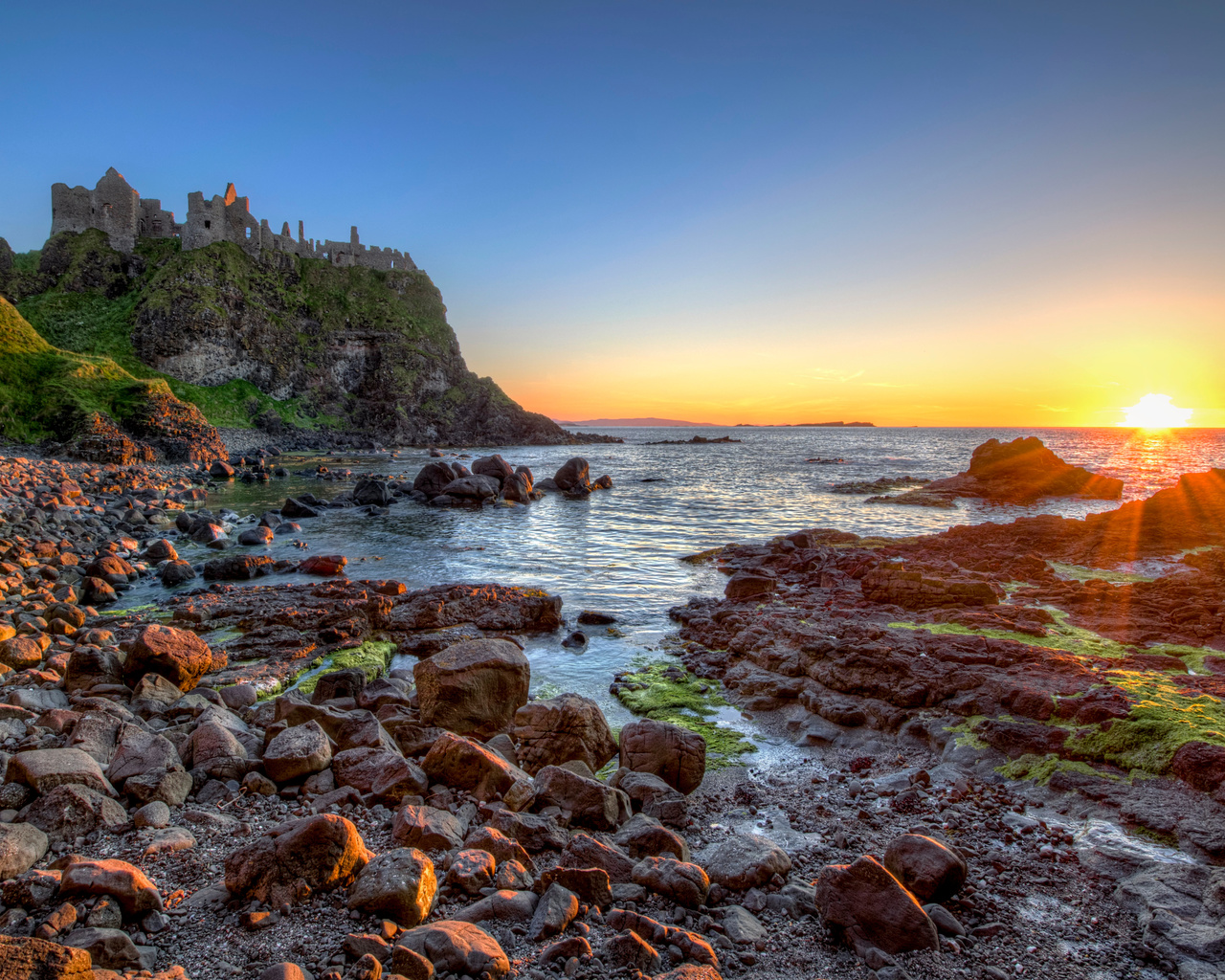 , , , , , northern ireland, dunluce, castle, , , 