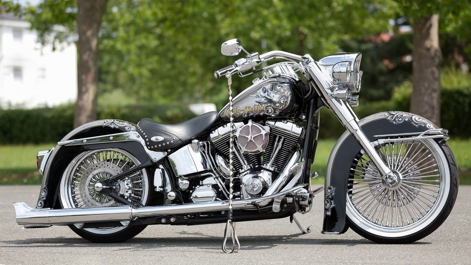 harley davidson, custom, thunderbike