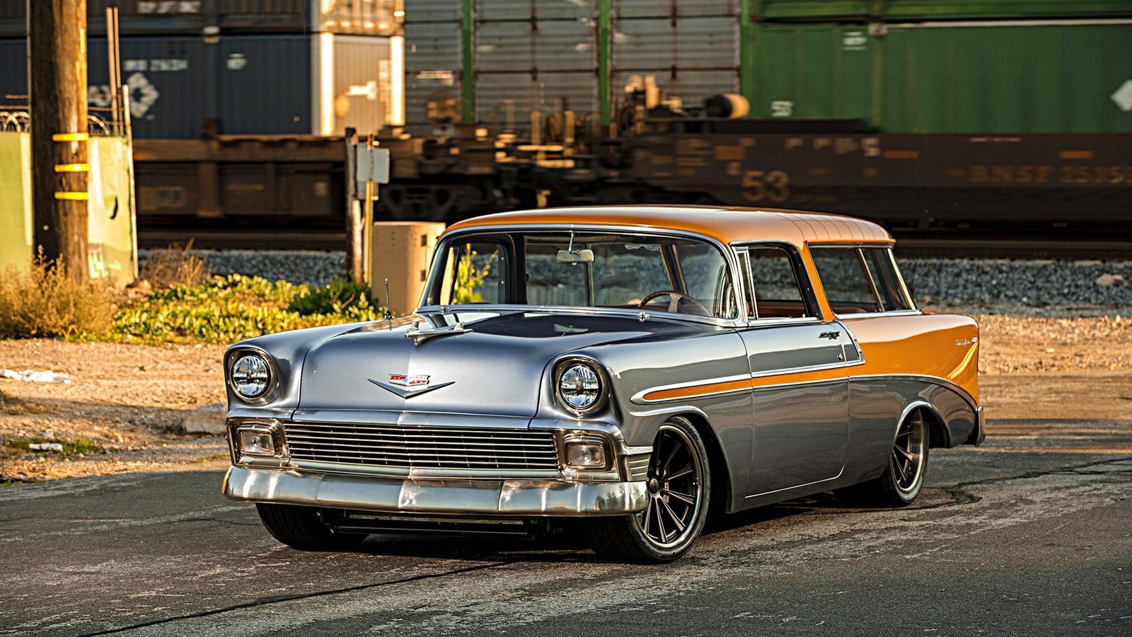 american, classic, car, chevrolet, nomad