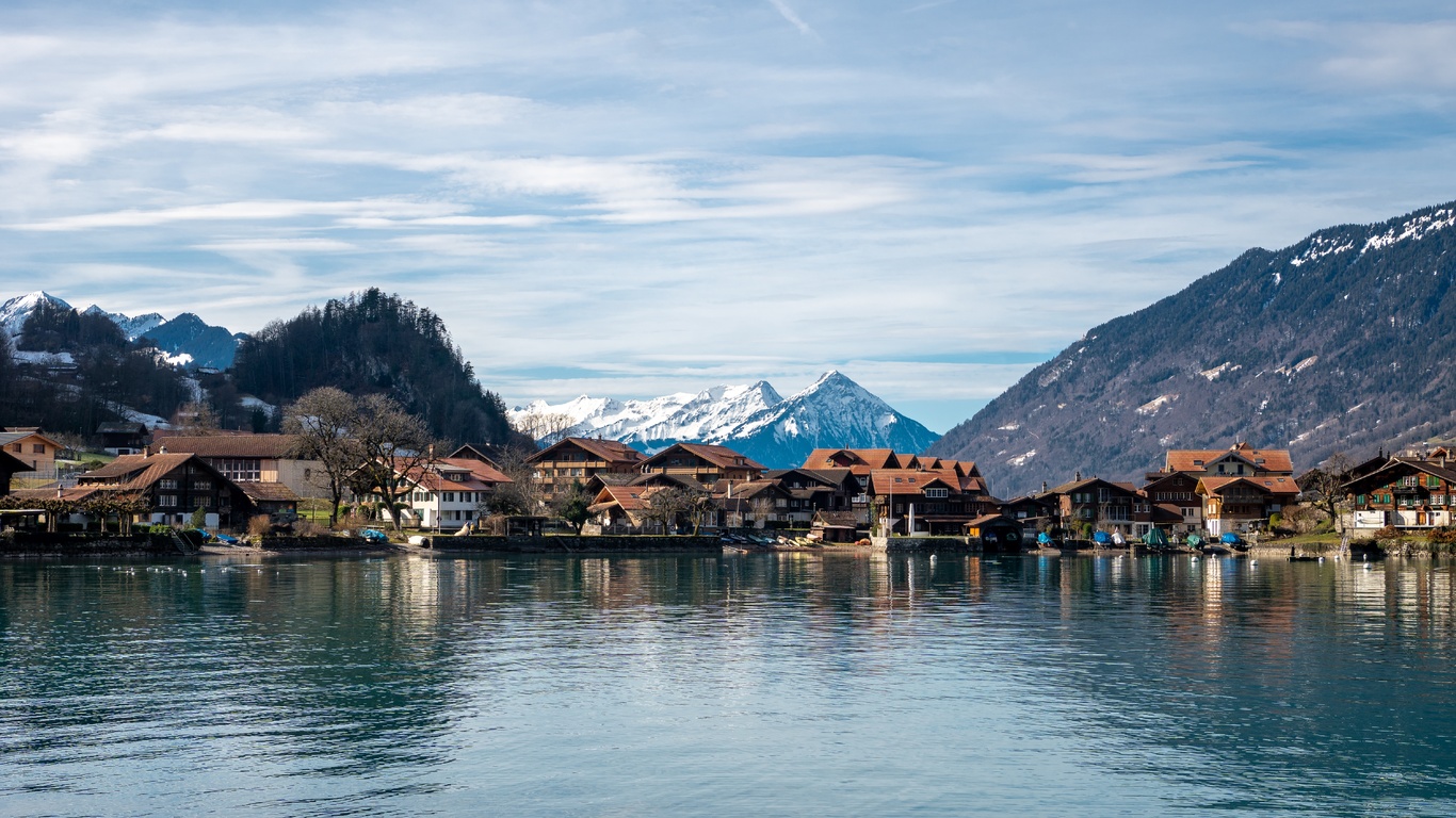 , , , , iseltwald, canton bern, lake brienz, 