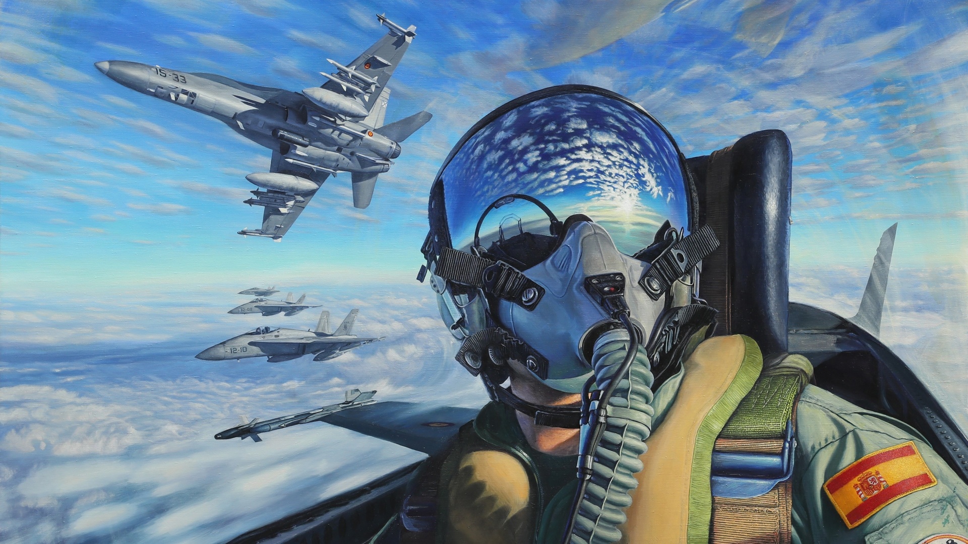 , , , pilot, fighter aircraft, artwork