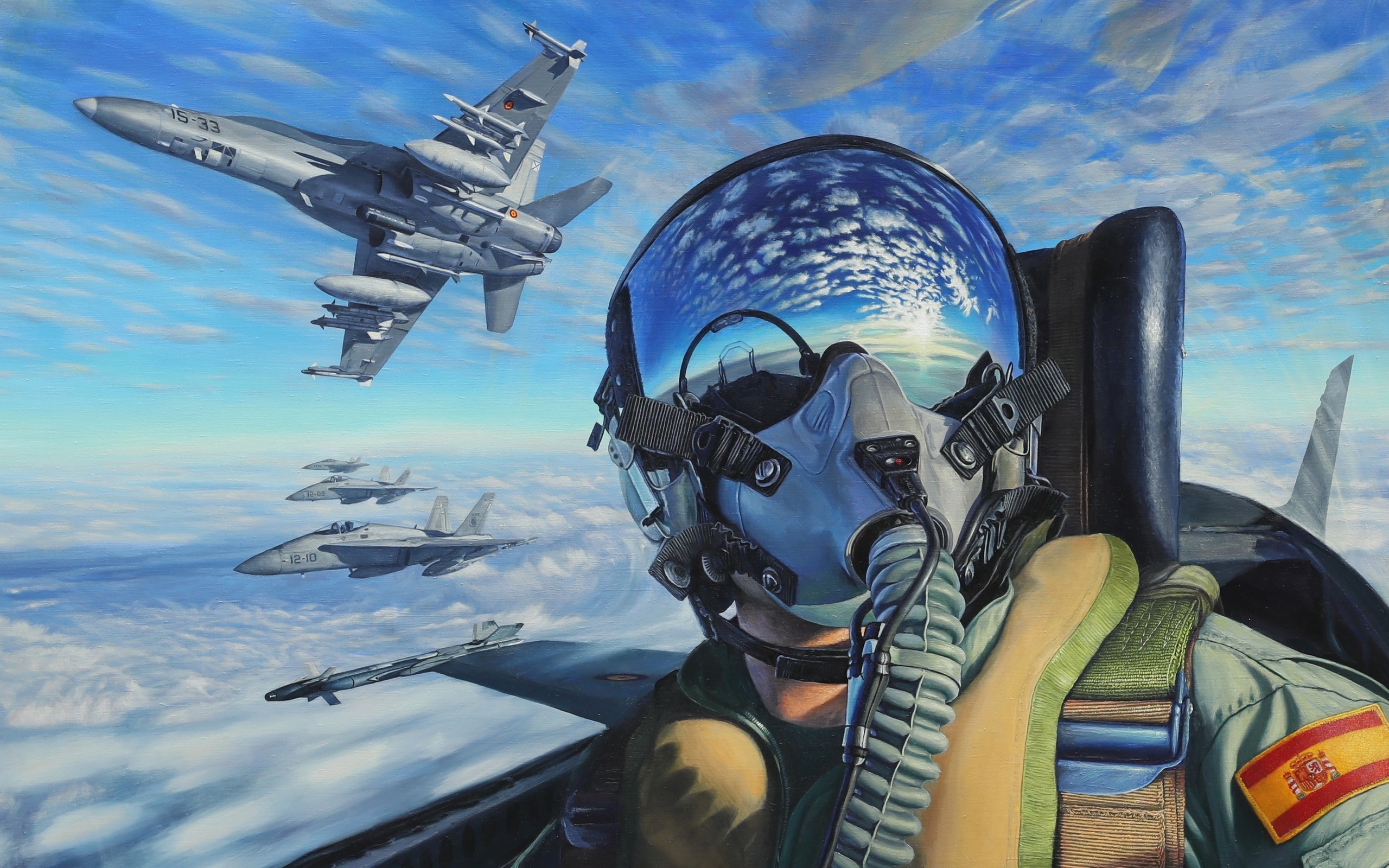 , , , pilot, fighter aircraft, artwork