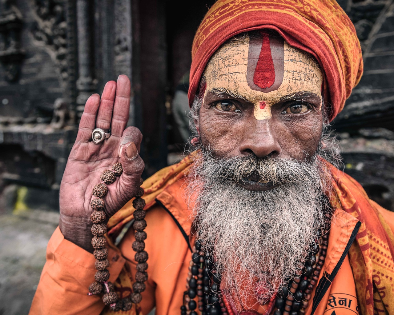 nepal, kathmandu, portrait of a sadhu, , , , , 