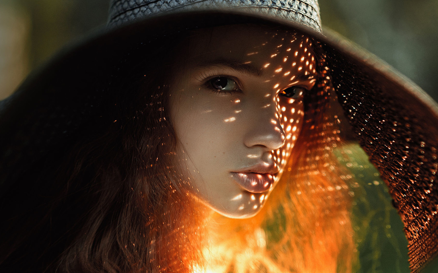 face, girl, hat, model, redhead, sunny, woman