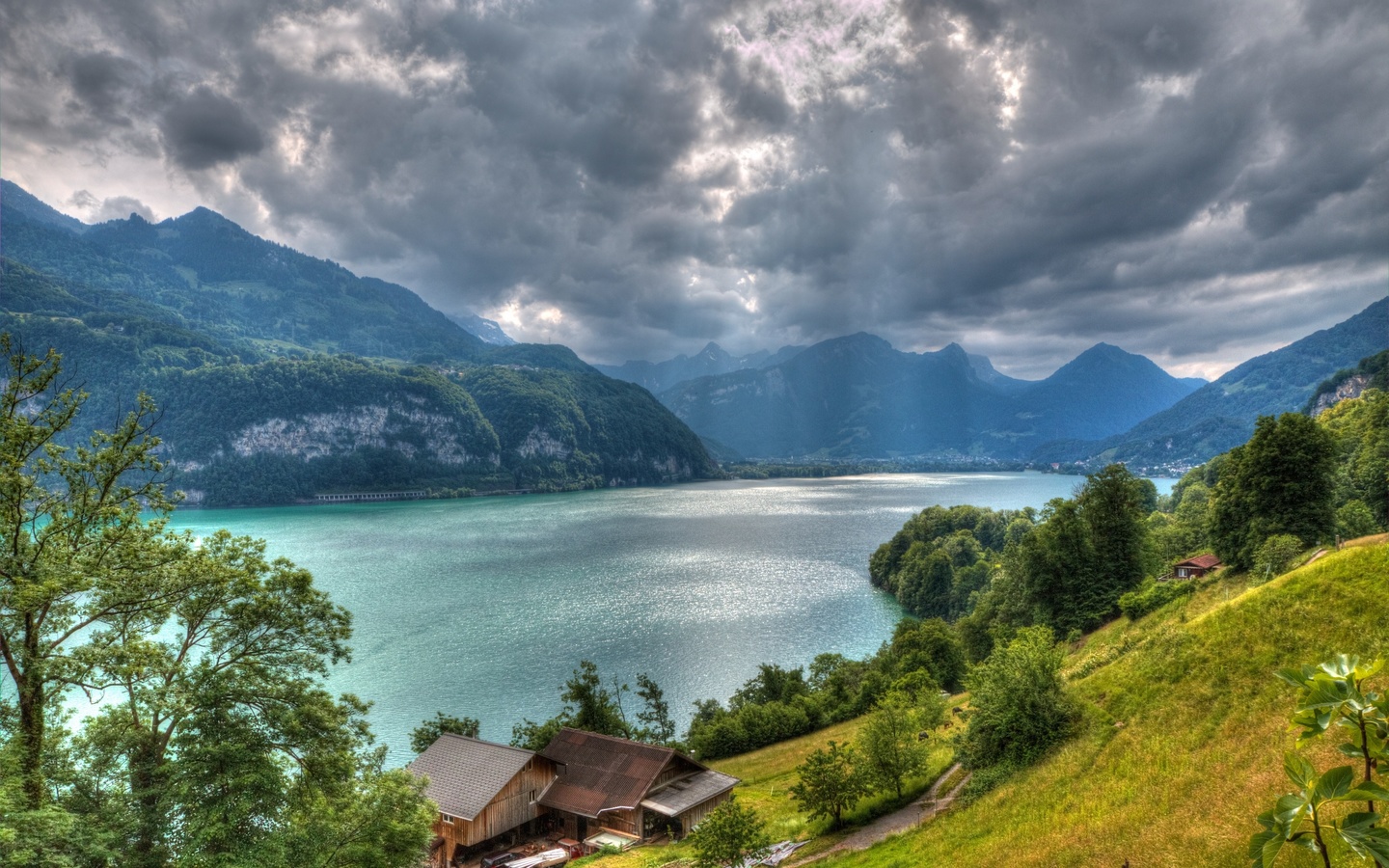 , , , , lake, walensee, , , hdr, 