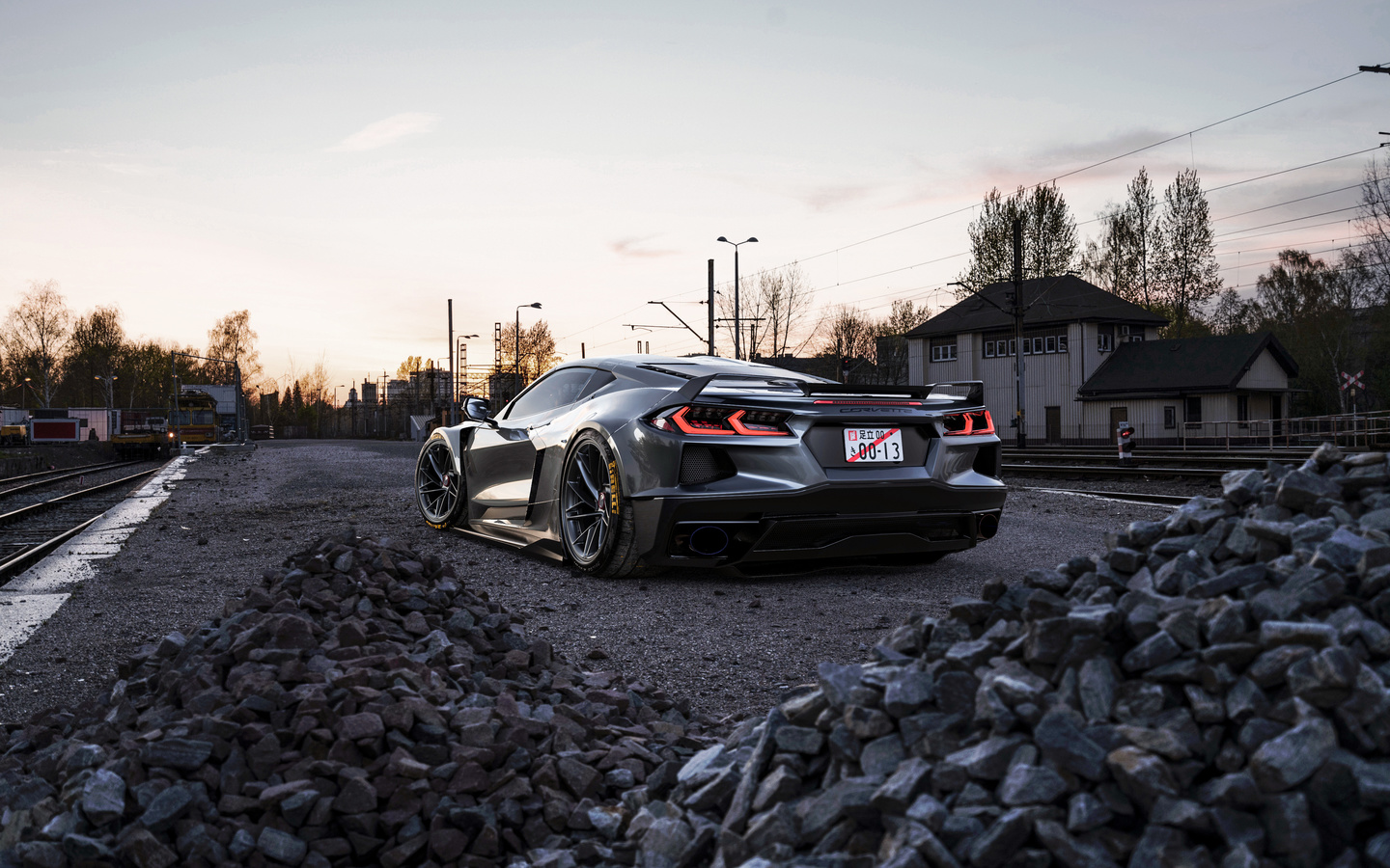 corvette, rear, 2020, , 