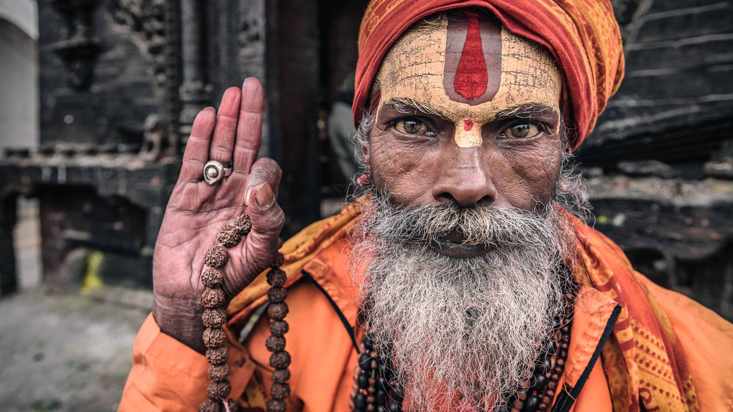 nepal, kathmandu, portrait of a sadhu, , , , , 