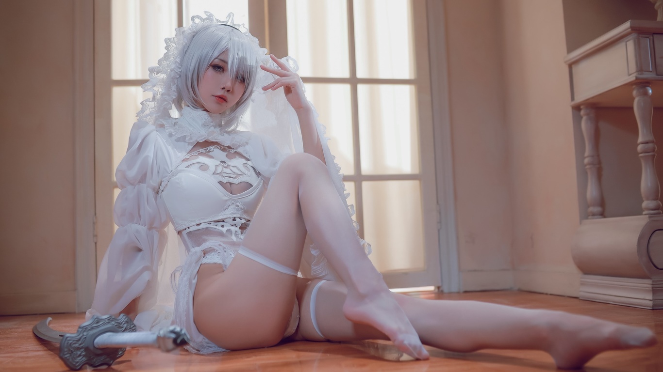 nier automata, cosplay, , nier: automata, 2b, 