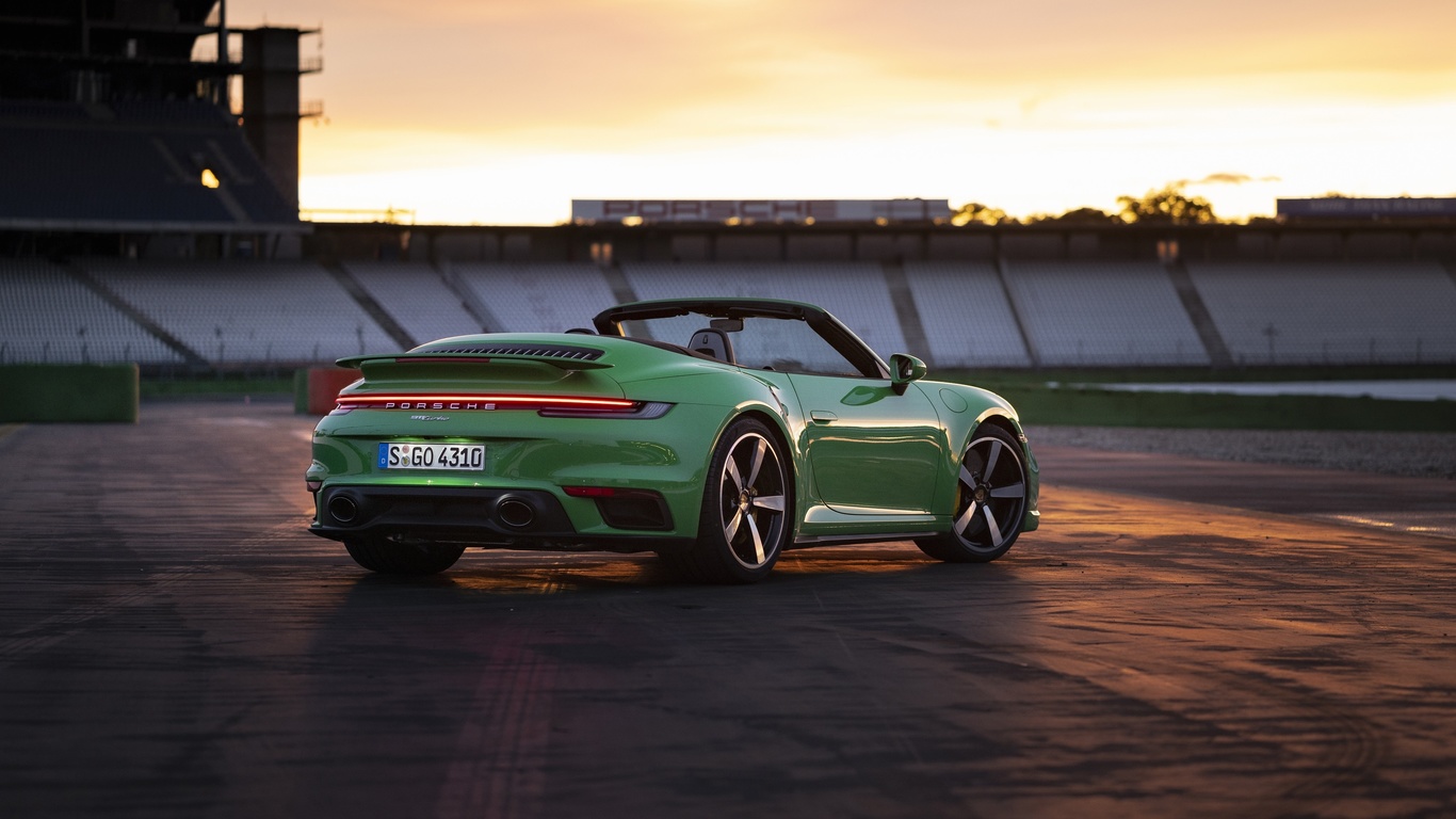 porsche, 911, turbo, cabriolet, 2020