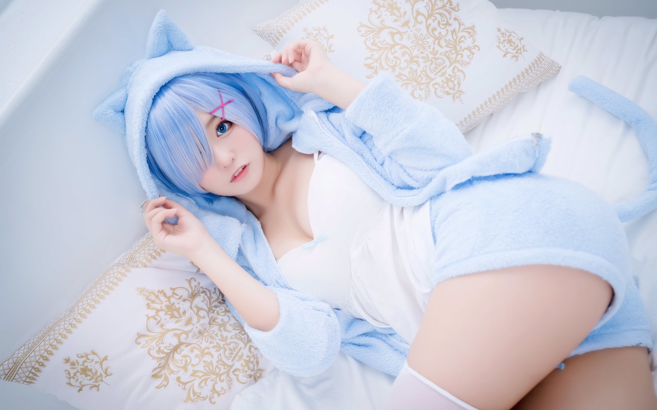 asian, , , yuki, cosplay, , rem, 