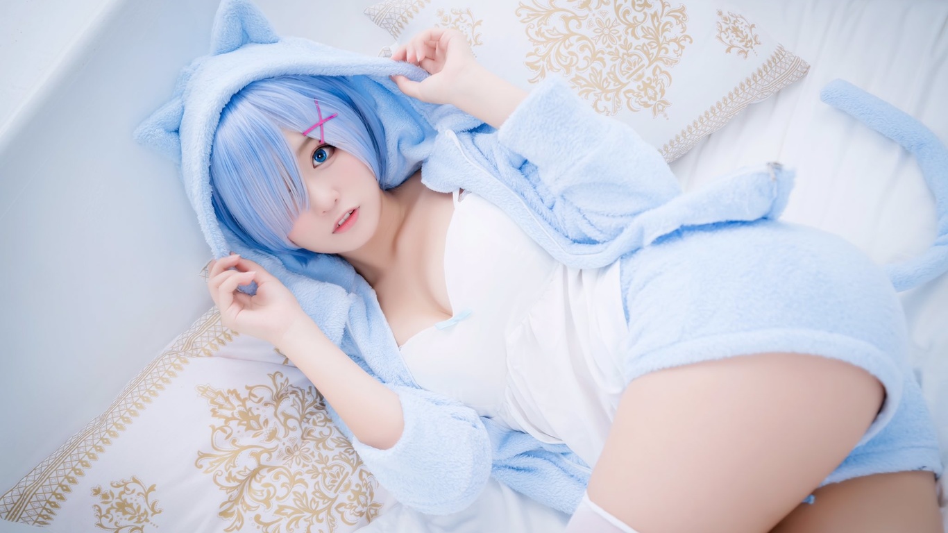 asian, , , yuki, cosplay, , rem, 