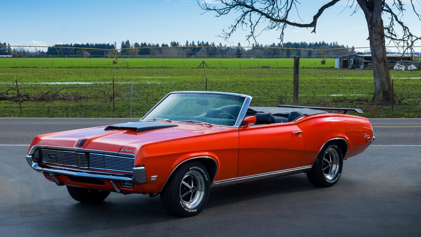 mercury, cougar, convertible, 1969