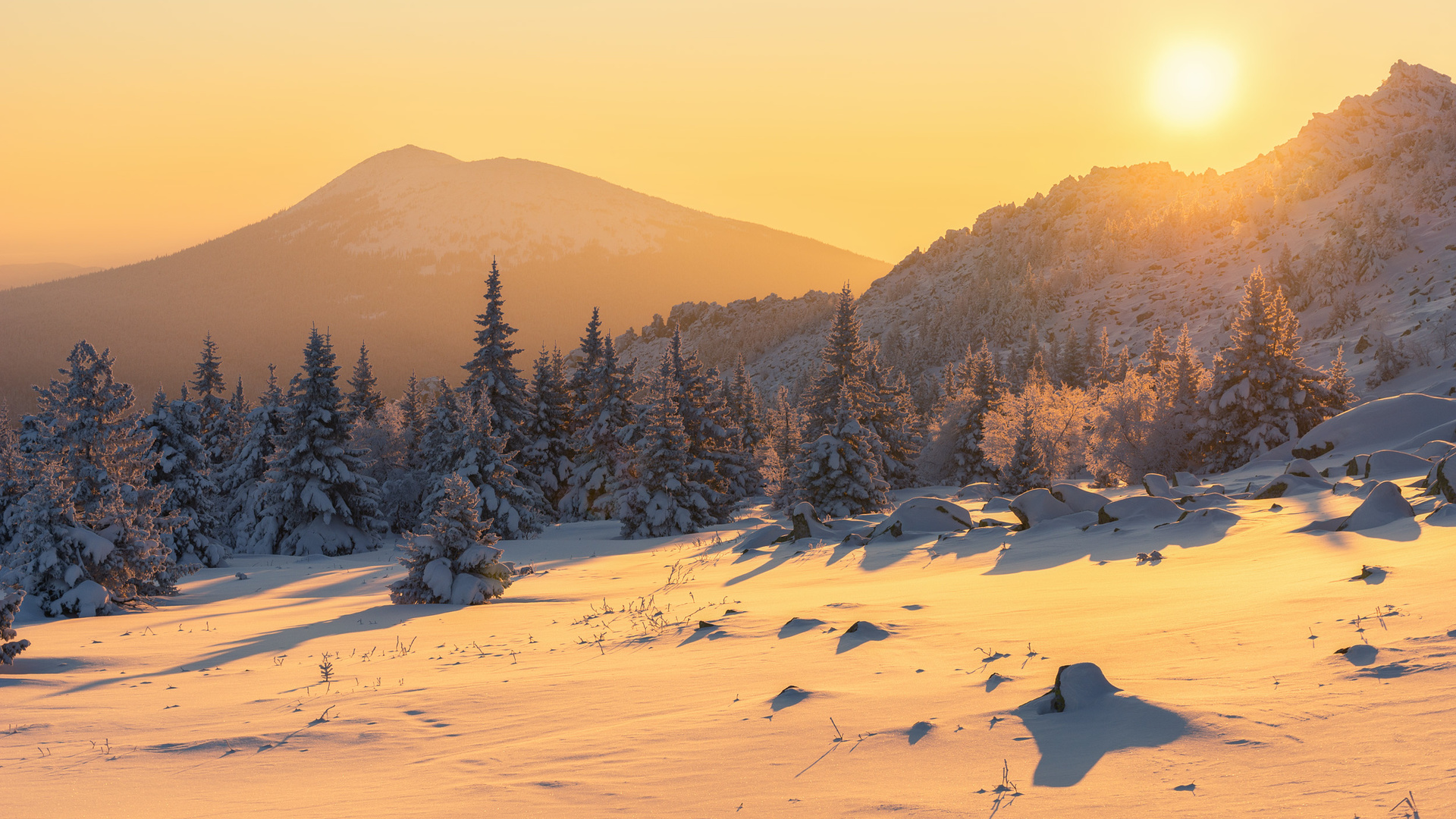 уральские горы зимой красивые