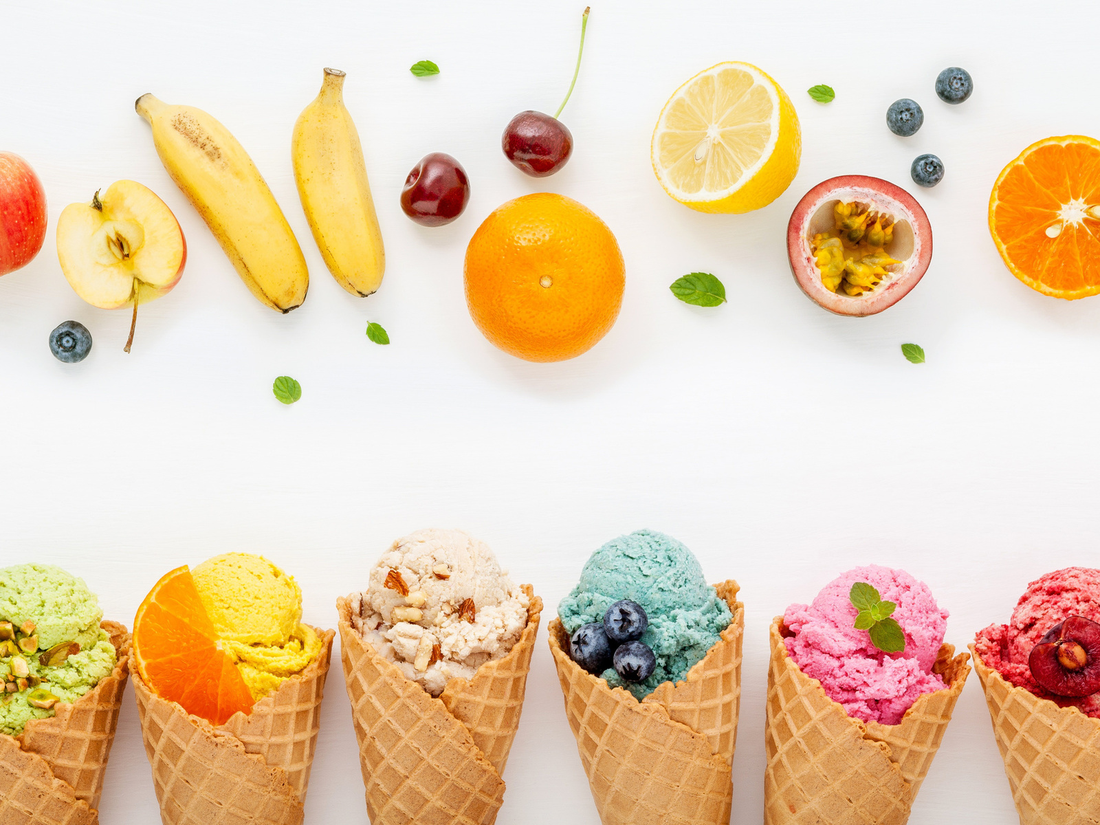 , colorful, , , , fruit, cone