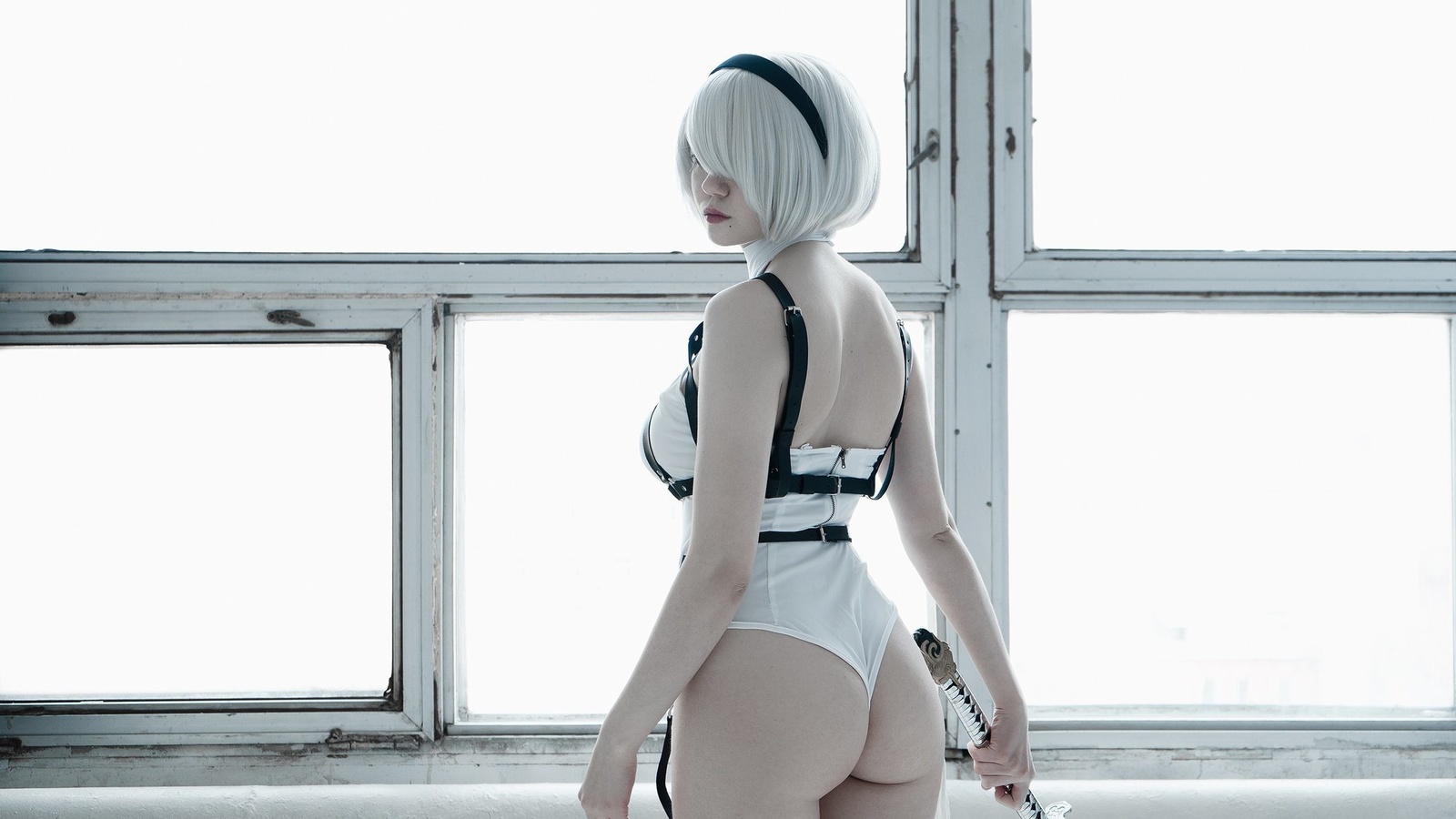 alina becker, cosplay, nier automata, girl, ass, , , 