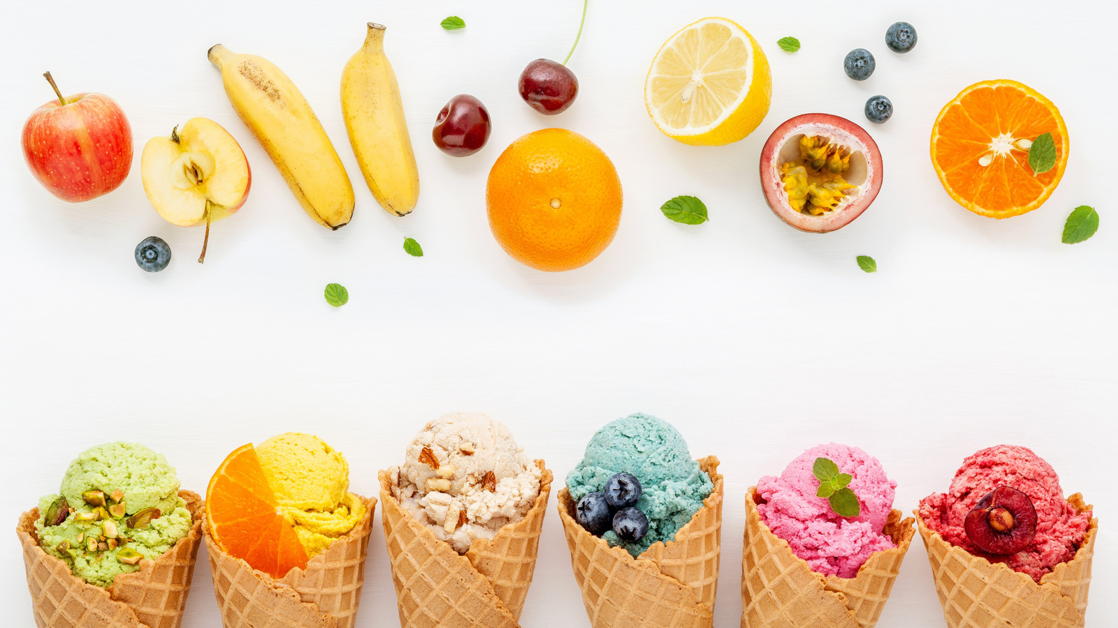 , colorful, , , , fruit, cone