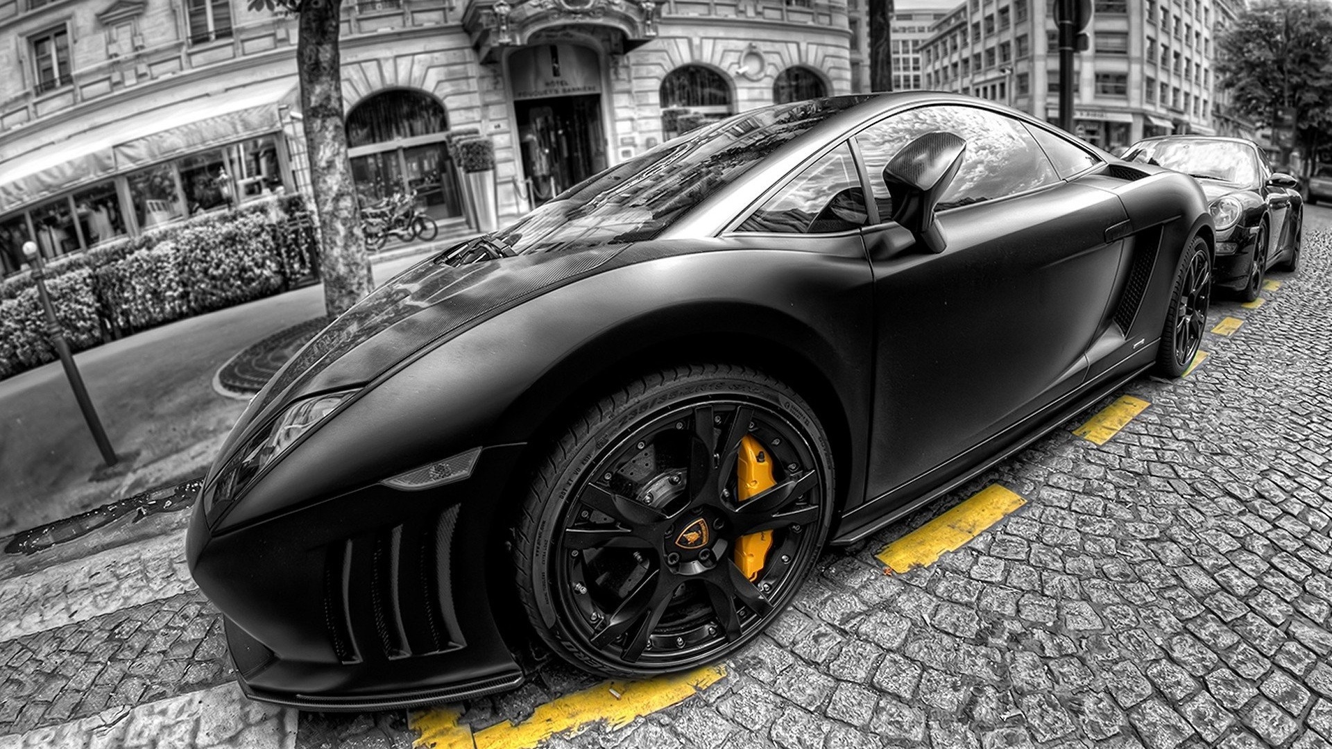 lamborghini, gallard, black, 