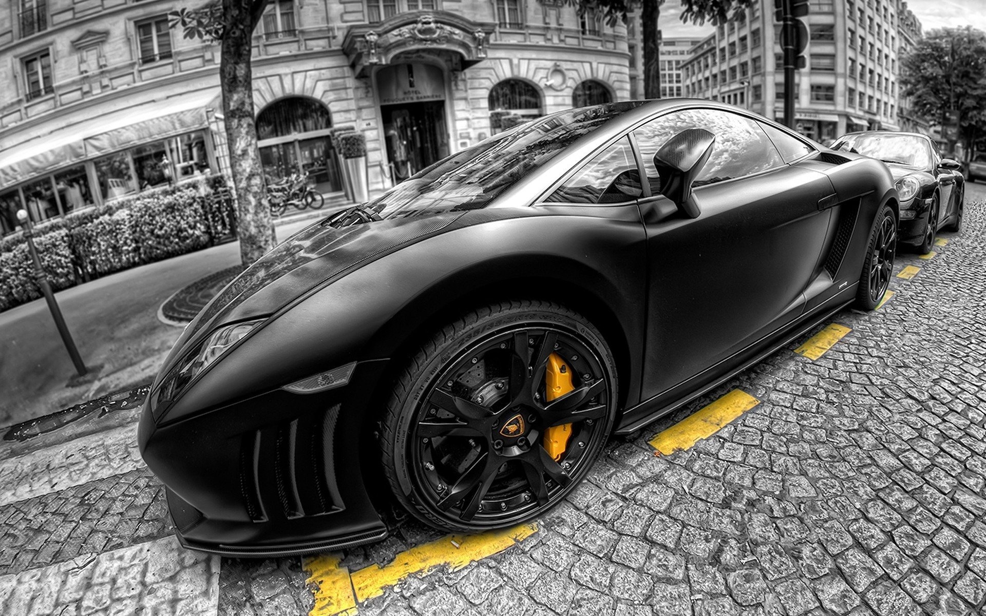 lamborghini, gallard, black, 