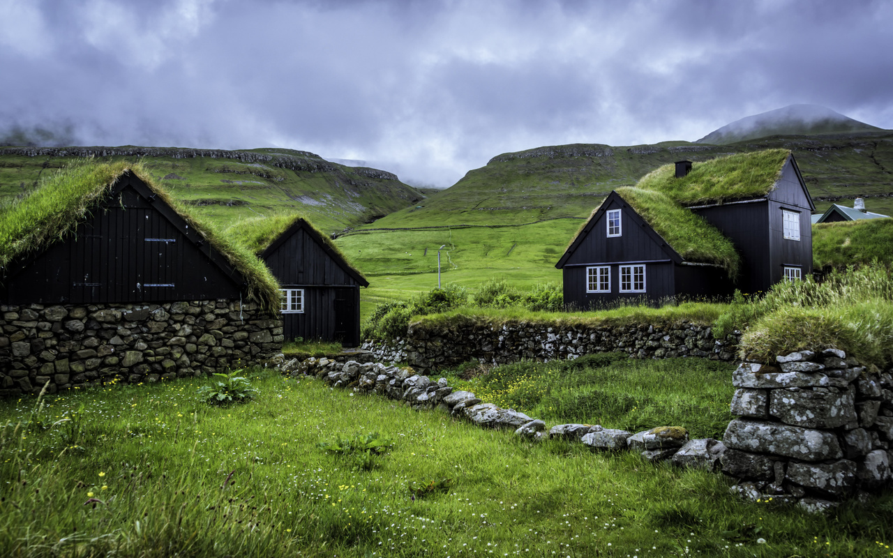 , , , , faroe, islands, , , husevig, sandoy, husavik, island